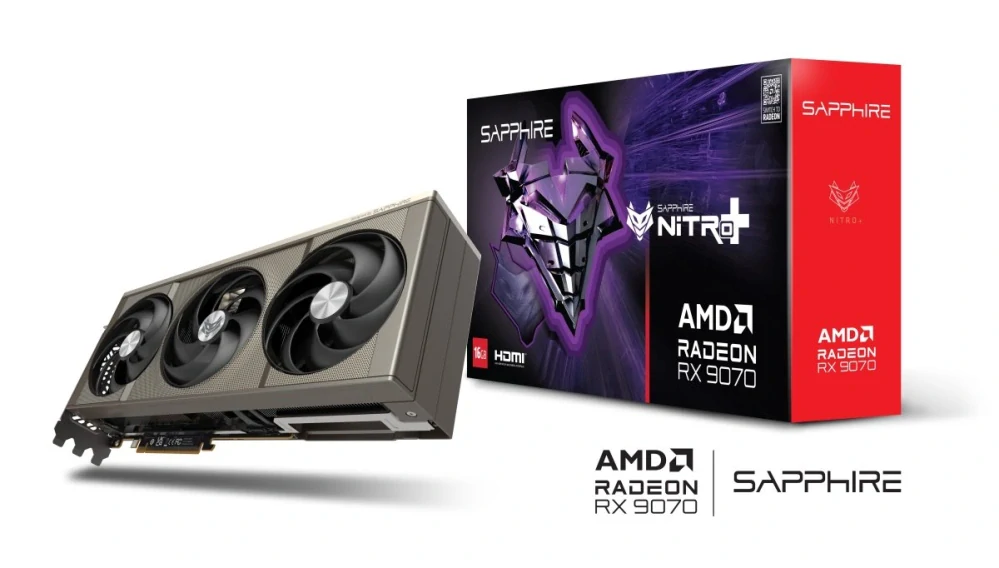 SAPPHIRE NITRO+ Radeon RX 9070 OC 16GB GDDR6, 11349-01-20G
