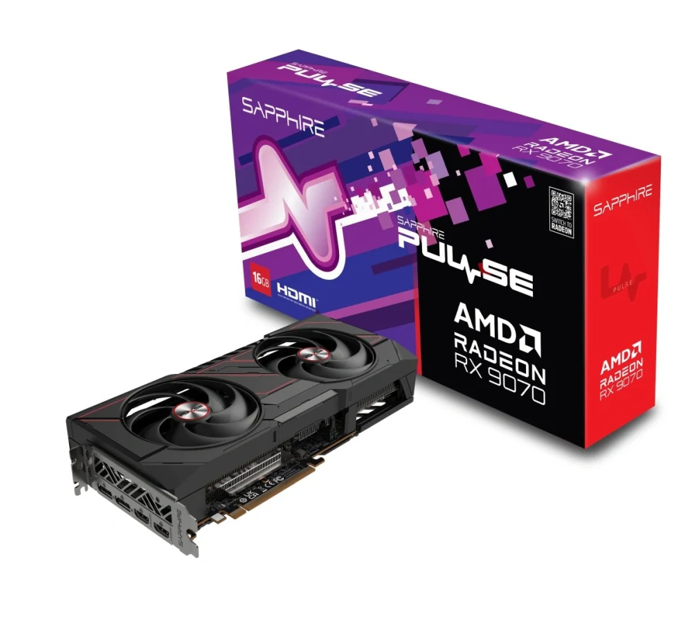 SAPPHIRE PULSE Radeon RX 9070 16GB GDDR6, 11349-03-20G