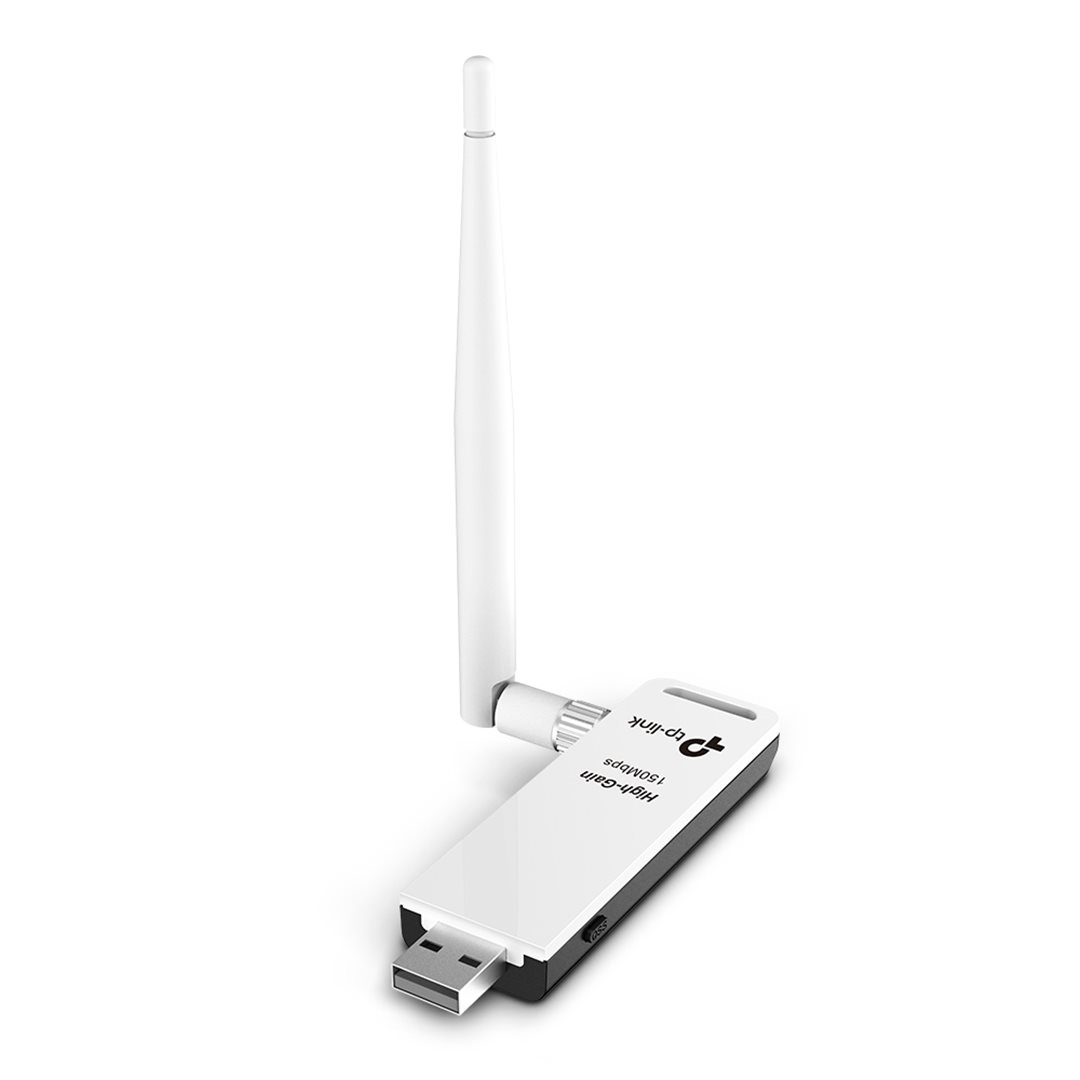 TP-LINK TL-WN722N, bezdrátový Lite-N USB klient, 802.11n, ext. anténa