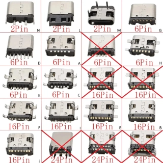 USB-C konektor různé druhy